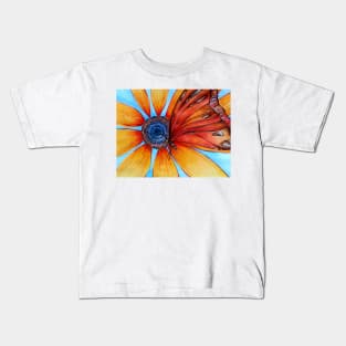 Butterfly with Flower Kids T-Shirt